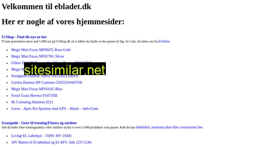 ebladet.dk alternative sites