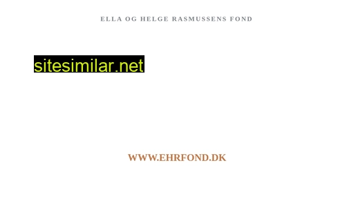 ehrfond.dk alternative sites