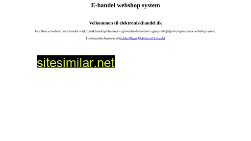 elektroniskhandel.dk alternative sites