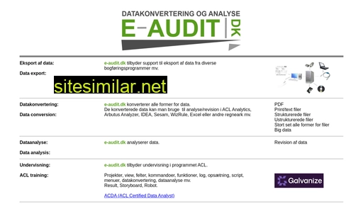 E-audit similar sites