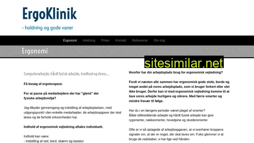 ergoklinik.dk alternative sites