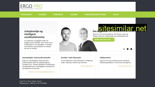 ergopro.dk alternative sites