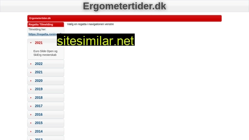 ergometertider.dk alternative sites
