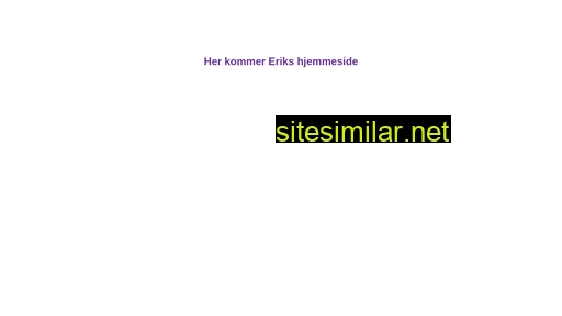 erikand.dk alternative sites