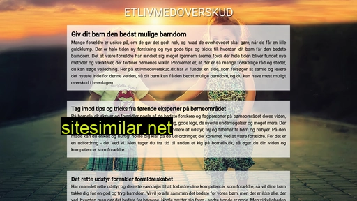 etlivmedoverskud.dk alternative sites