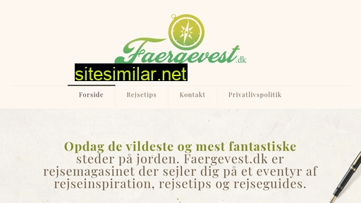 faergevest.dk alternative sites