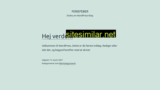 feriefeber.dk alternative sites