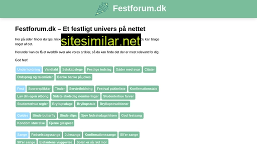 festforum.dk alternative sites