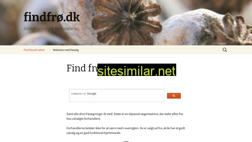 findfroe.dk alternative sites