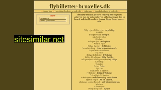 flybilletter-bruxelles.dk alternative sites