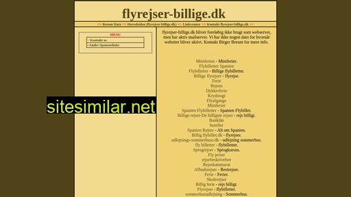 flyrejser-billige.dk alternative sites