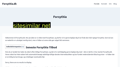 Forsythia similar sites