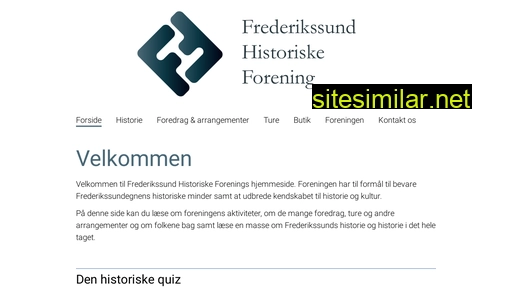 Frederikssundhistoriskeforening similar sites