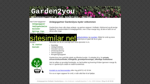 garden2you.dk alternative sites