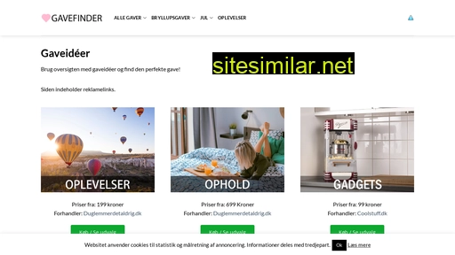 gavefinder.dk alternative sites