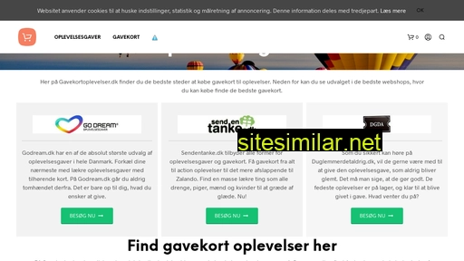 gavekortoplevelser.dk alternative sites