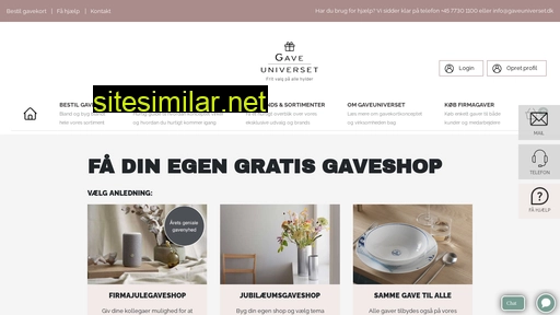 gaveuniverset.dk alternative sites