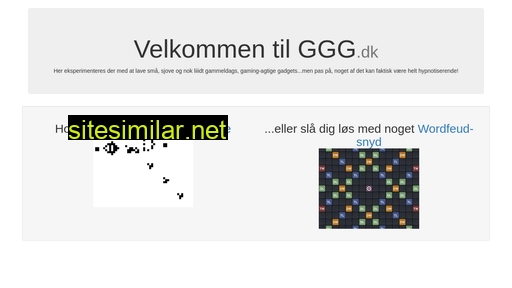 ggg.hjorth.dk alternative sites