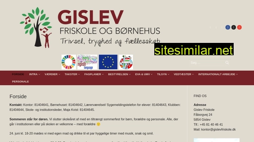 gislevfriskole.dk alternative sites