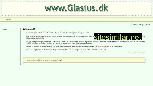 glasius.dk alternative sites