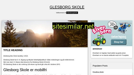 glesborgskole.dk alternative sites