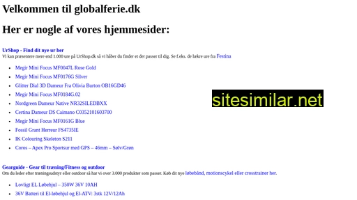 globalferie.dk alternative sites