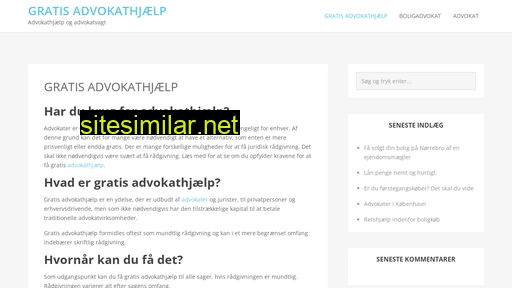 gratisadvokathjaelp.dk alternative sites