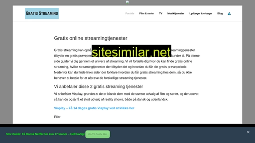 gratisonlinestreaming.dk alternative sites