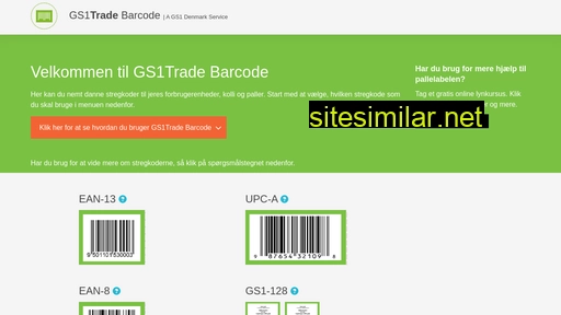gs1tradebarcode.dk alternative sites
