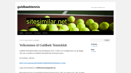 guldbaektennis.dk alternative sites