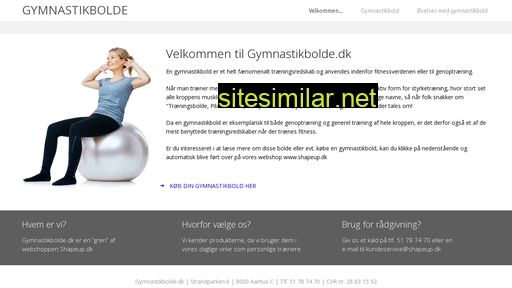 gymnastikbolde.dk alternative sites