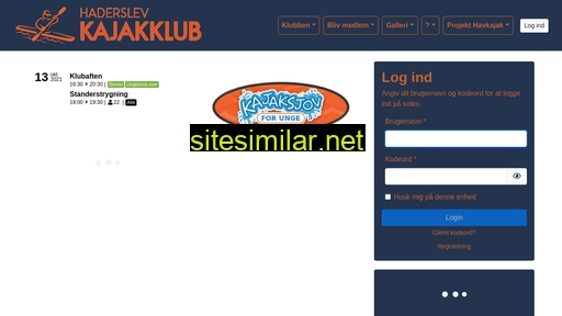 haderslevkajakklub.dk alternative sites