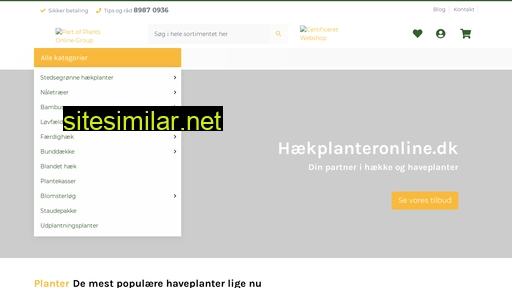 haekplanteronline.dk alternative sites