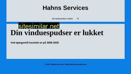 hahns-services.dk alternative sites