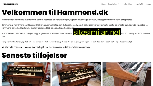 hammond.dk alternative sites