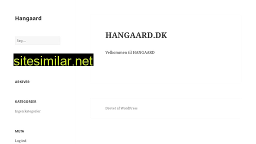 hangaard.dk alternative sites