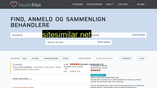 healthpilot.dk alternative sites