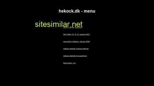 hekock.dk alternative sites