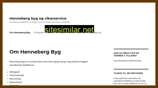 henneberg-byg.dk alternative sites