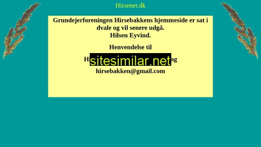hirsenet.dk alternative sites