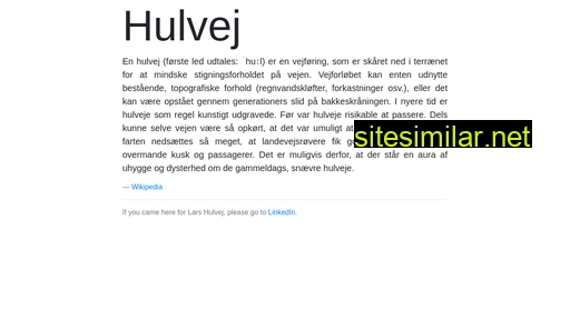 hulvej.dk alternative sites