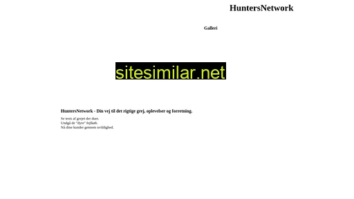 huntersnetwork.dk alternative sites