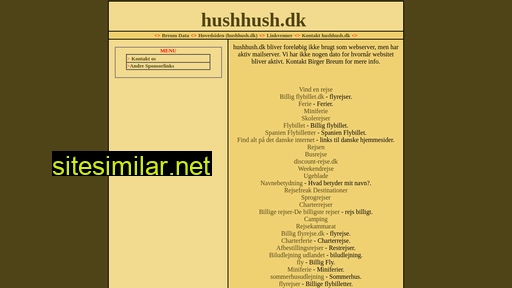 hushhush.dk alternative sites