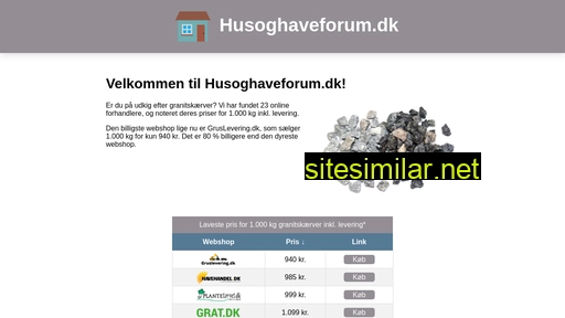 Husoghaveforum similar sites