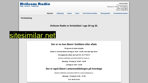hvilsomradio.dk alternative sites