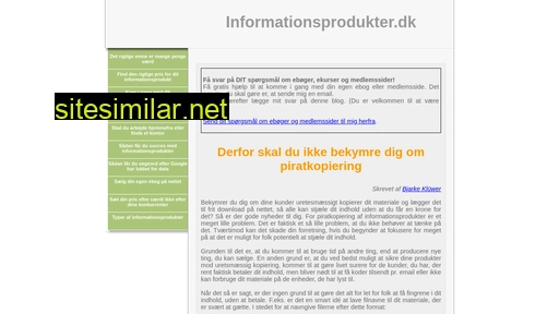 informationsprodukter.dk alternative sites