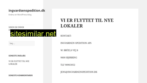ingvardsenspedition.dk alternative sites