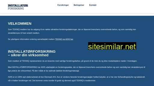 installatorforsikring.dk alternative sites