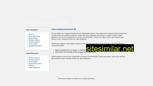 internetabonnement.dk alternative sites