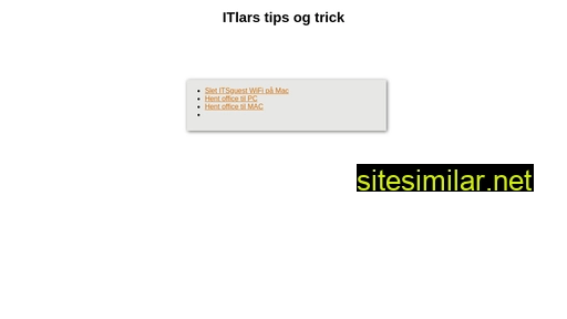 itlars.dk alternative sites